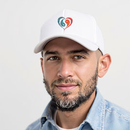 Yin Yang Heart Artistic Truckerkappe