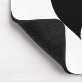 Yin Yang Heart (B/W) Mousepad (Ecke)