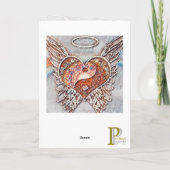 Yin Yang Heart Graphic Arts Card Karte (Rückseite)