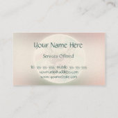 Yin Yang Herz-Engel in den Pastellfarben Visitenkarte (Rückseite)