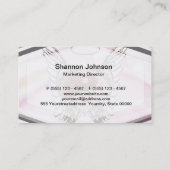 Yin Yang Herz-Engel Wings Aquarell Visitenkarte (Rückseite)