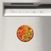 Yin & Yang / Herz Gold Magnet (In Situ (Geschirrspüler))