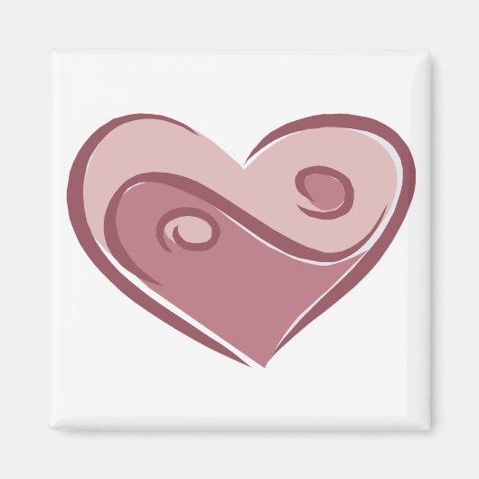 Yin-Yang-Herz Magnet (Vorne)