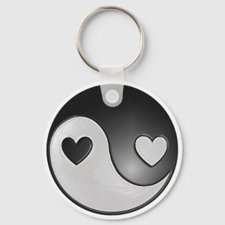 Yin Yang Herz Schlüsselanhänger