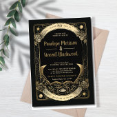 Yin Yang | Hochzeit von Tarots Einladung