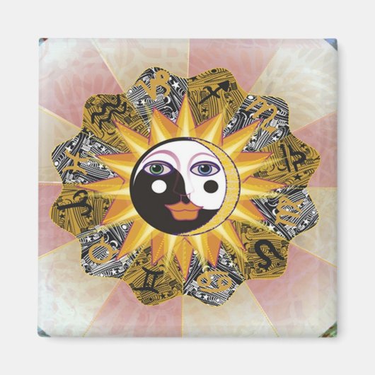 YIN YANG HOROSCOPE MAGNET (Vorne)