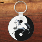 Yin Yang Horse Schlüsselanhänger (Vorderseite)