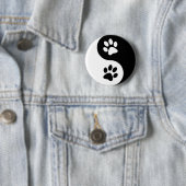 Yin Yang Hundetatzen Button (Beispiel)