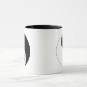 Yin Yang Hundetatzen Tasse (Zentrum)