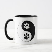 Yin Yang Hundetatzen Tasse (Links)
