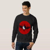 Yin Yang im Flug Sweatshirt (Vorne ganz)