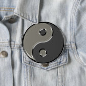 Yin Yang in 2 Shades of Gray Button (Beispiel)