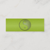 Yin Yang in der Visitenkarte Green Sandstone (Rückseite)