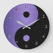 Yin Yang in Lavender Purple and Black