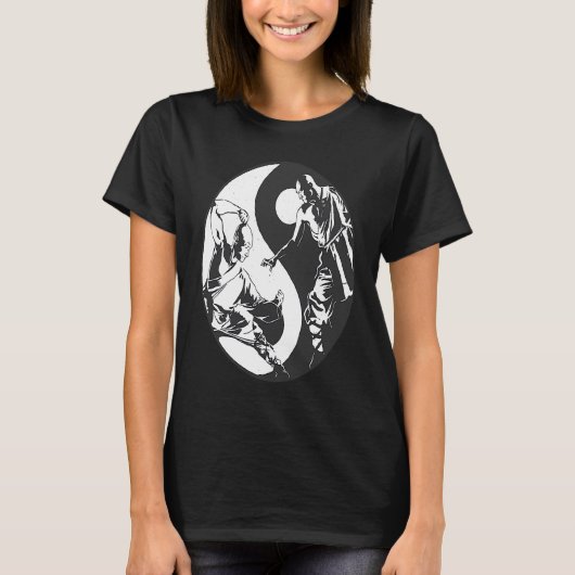 Yin Yang Inspirational Buddhist Spar Taekwondo T-Shirt (Vorderseite)