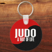 Yin Yang JUDO 1 Schlüsselanhänger (Vorderseite)