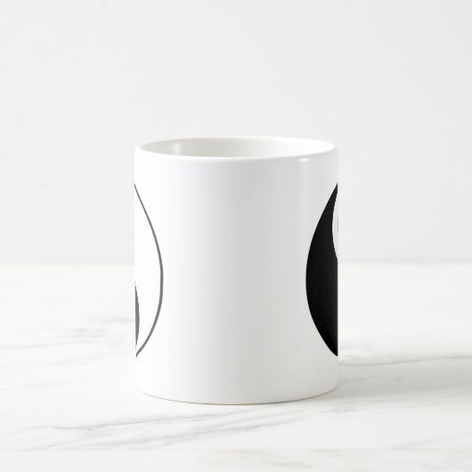 Yin Yang Kaffeetasse (Mittel)