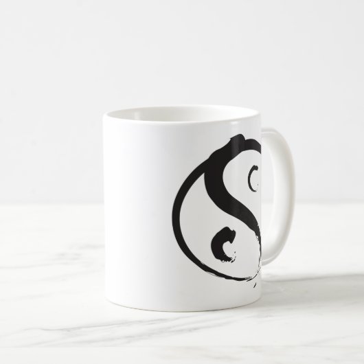 Yin Yang Kaffeetasse (VorderseiteRechts)