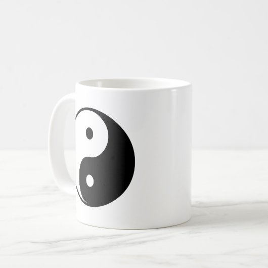 Yin Yang Kaffeetasse (Vorderseite Links)