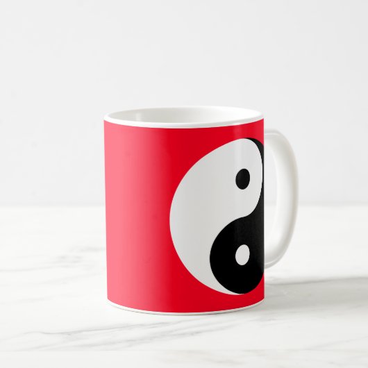 "YIN YANG " KAFFEETASSE (VorderseiteRechts)