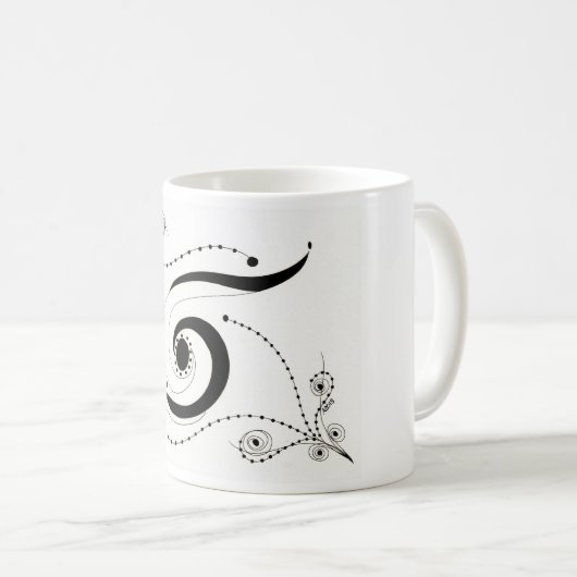 Yin Yang Kaffeetasse (VorderseiteRechts)
