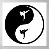 Yin Yang Karate Poster (Vorne)