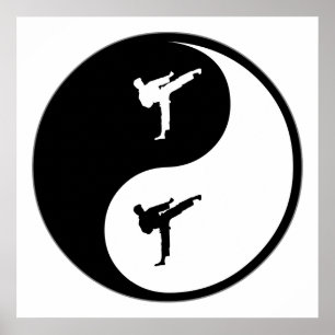 Yin Yang Karate Poster