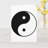 Yin Yang Karte (Gelbe Blume)
