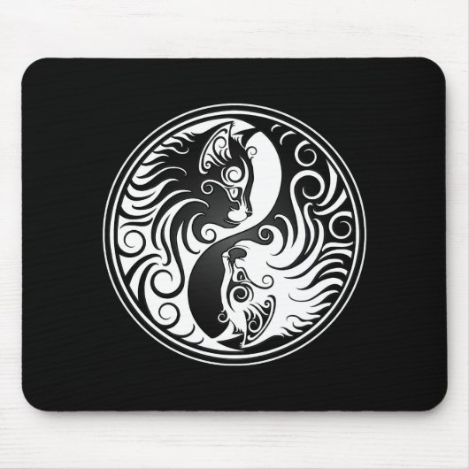 Yin Yang Kätzchen Mousepad (Vorne)
