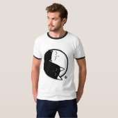 Yin & Yang Kätzchen T-Shirt (Vorne ganz)