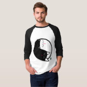 Yin & Yang Kätzchen T-Shirt (Vorne ganz)