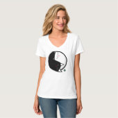 Yin & Yang Kätzchen T-Shirt (Vorderseite Vollansicht)