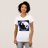 yin Yang-Kätzchen T-Shirt (Vorne ganz)