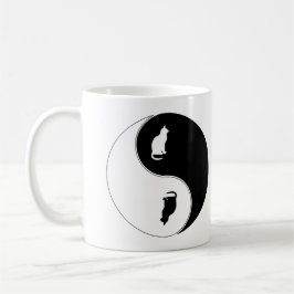 Yin Yang Katze Kaffeetasse