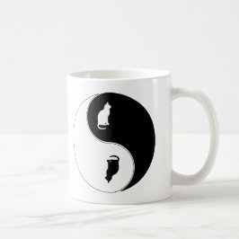 Yin Yang Katze Kaffeetasse