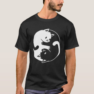 Yin Yang Katze Süße Spiritualität Zen Meditation B T-Shirt