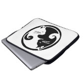 Yin Yang Katzen 15" Laptop-Hülse Laptopschutzhülle (Vorne Knopf)