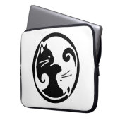 Yin Yang Katzen 15" Laptop-Hülse Laptopschutzhülle (Vorderseite Links)