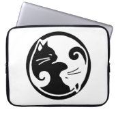 Yin Yang Katzen 15" Laptop-Hülse Laptopschutzhülle (Vorderseite)