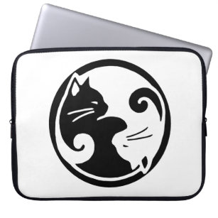 Yin Yang Katzen 15" Laptop-Hülse Laptopschutzhülle