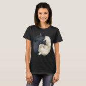 Yin-Yang-Katzen 2 T-Shirt (Vorne ganz)