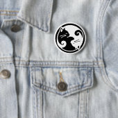 Yin Yang Katzen Button (Beispiel)