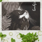 Yin Yang Katzen Handtuch (Gefaltet)