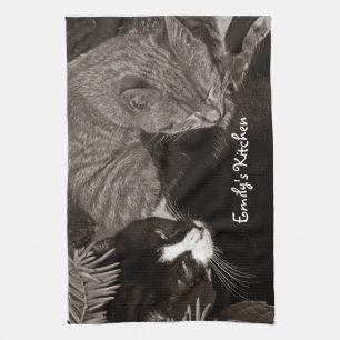 Yin Yang Katzen Handtuch