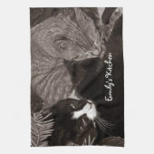 Yin Yang Katzen Handtuch (Vertikal)