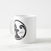 Yin Yang Katzen Kaffeetasse (Vorderseite Links)