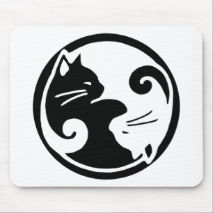 Yin Yang Katzen Mousepad