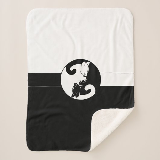 Yin Yang Katzen Sherpadecke (Vorderseite)
