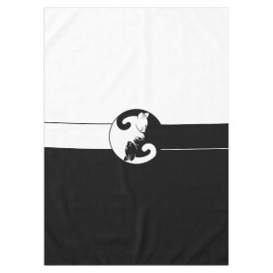 Yin Yang Katzen Tischdecke