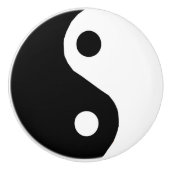 Yin-Yang Keramik Knob Drawer Pull Keramikknauf (Vorderseite)